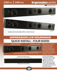 RBH Sound 5400-iw Impression Passive Soundbar - Dreamedia AV