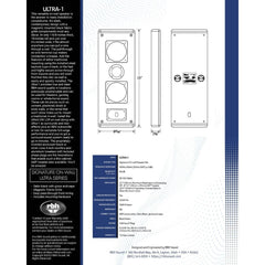 RBH ULTRA-1 2-way on-wall LCR/surround speaker - Dreamedia AV