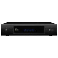 HEOS multi-room audio system with Ethernet ports and power indicator, designed for seamless home audio integration.